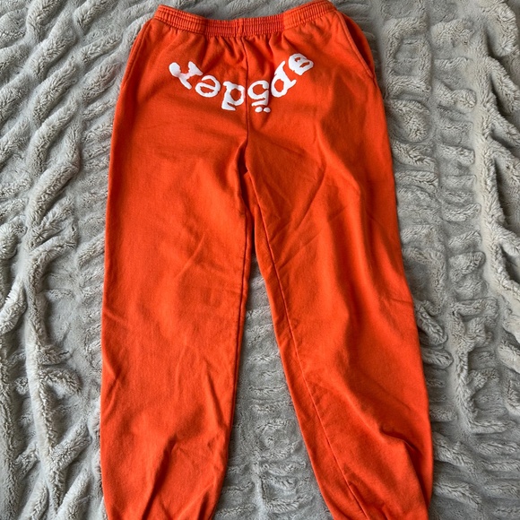 Spider / Sp5der Websuit Sweatpants — Orange